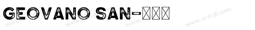 Geovano San字体转换